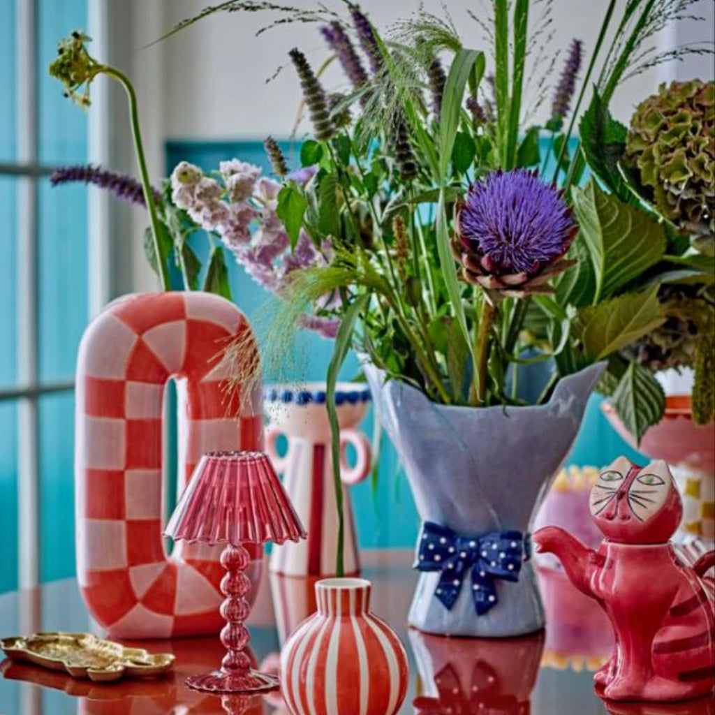 Checkered Ceramic Vase, the best customized gift and gifts for her and for him from Inna Carton online shop Dubai, UAE!
