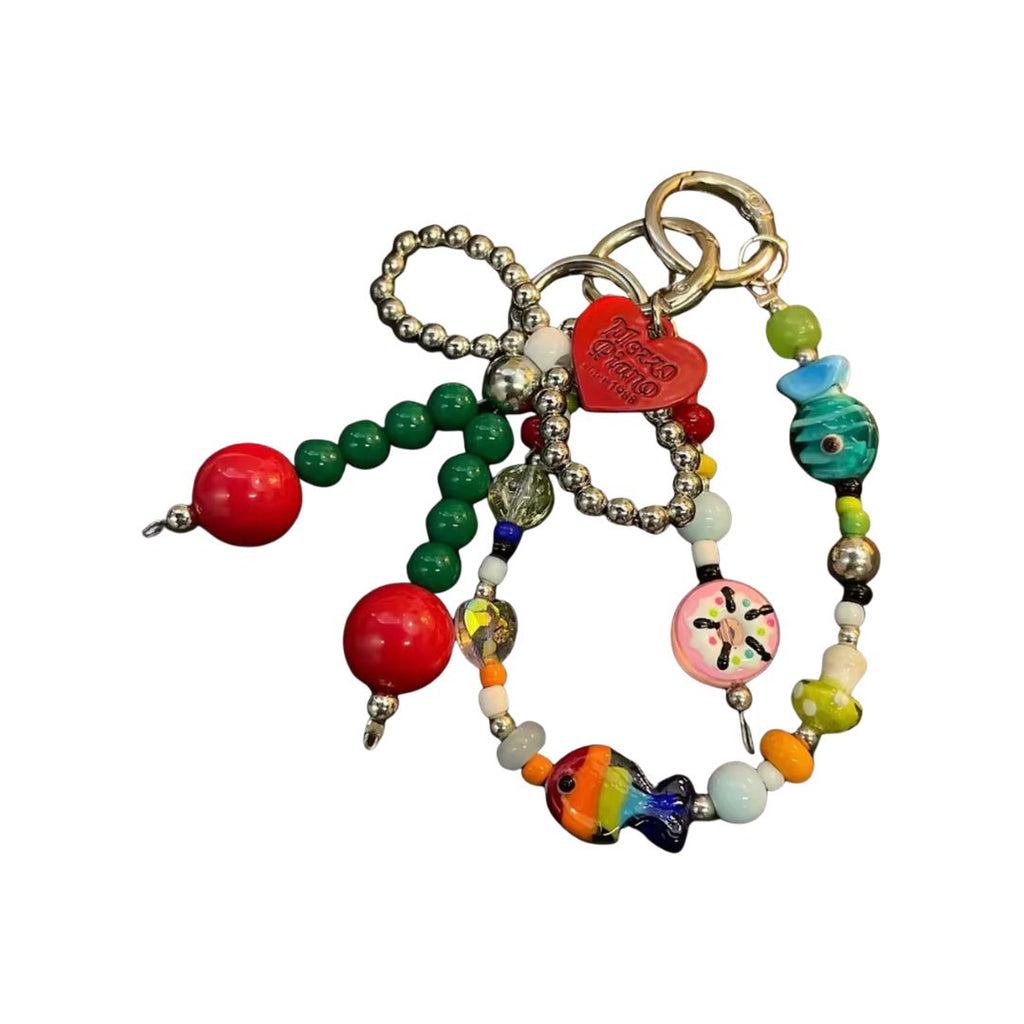 Beaded Cherry Phone Charm