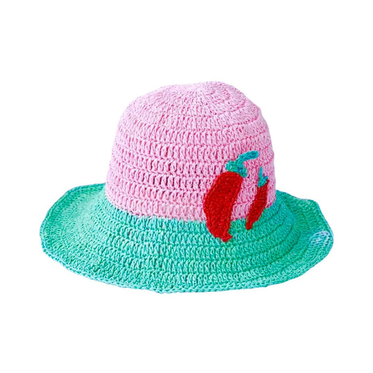 Chili Straw Bucket Hat, the best customized gift and gifts for her and for him from Inna Carton online shop Dubai, UAE!
