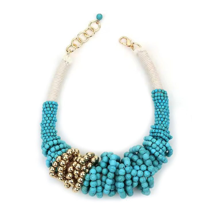 Chunky Necklace Turquoise, the best ramadan customize gift and gifts for her and for him from Inna Carton online shop Dubai, UAE!