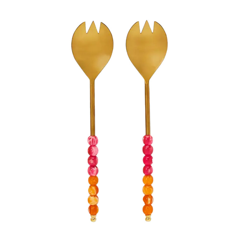 Circus Salad Serving Cutlery Set Rose, the best customized gift and gifts for her and for him from Inna Carton online shop Dubai, UAE!