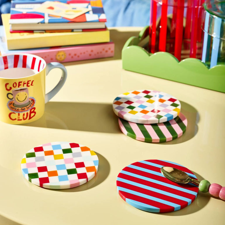 Coffee Club Resin Coasters Set, the best customized gift and gifts for her and for him from Inna Carton online shop Dubai, UAE!

