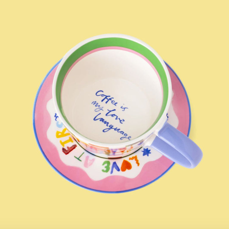 Coffee Club Stoneware Cup & Saucer, the best customized gift and gifts for her and for him from Inna Carton online shop Dubai, UAE!
