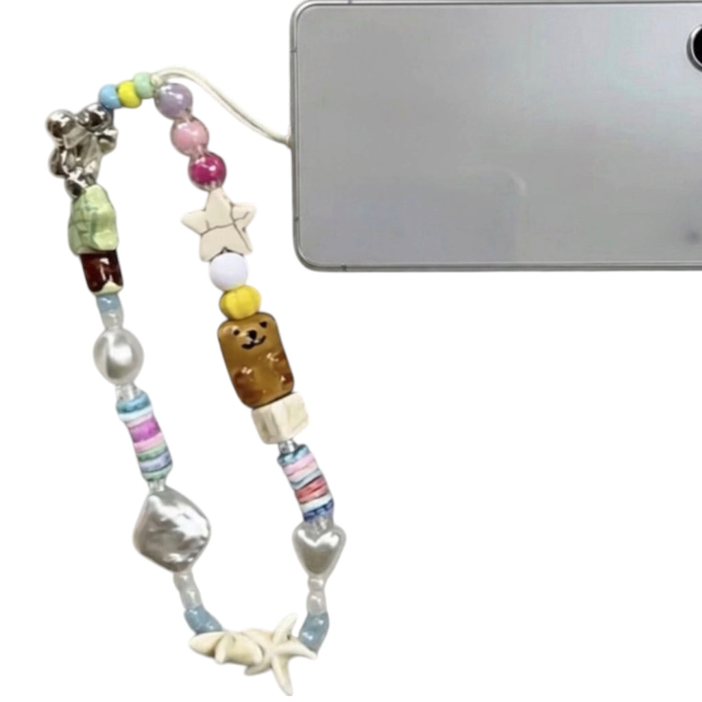 Palm Spring Beaded Phone Strap