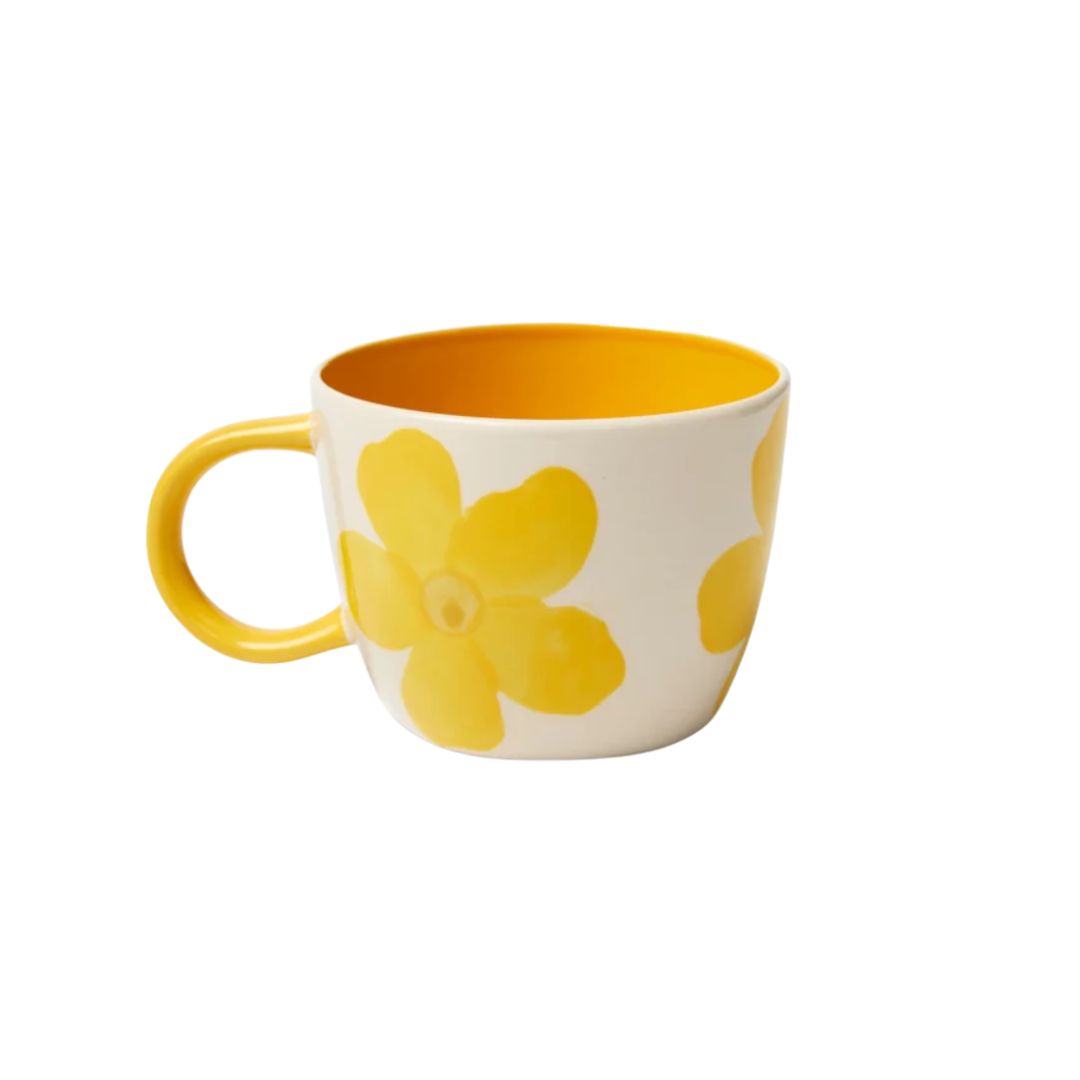 Daisy Ceramic Mug Yellow, the best customized gift and gifts for her and for him from Inna Carton online shop Dubai, UAE!
