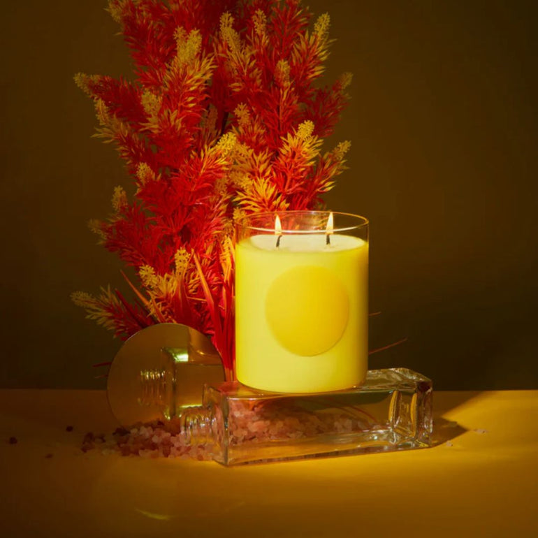 Disco Glass Candle | Orange & Santal, the best customized gift and gifts for her and for him from Inna Carton online shop Dubai, UAE!
