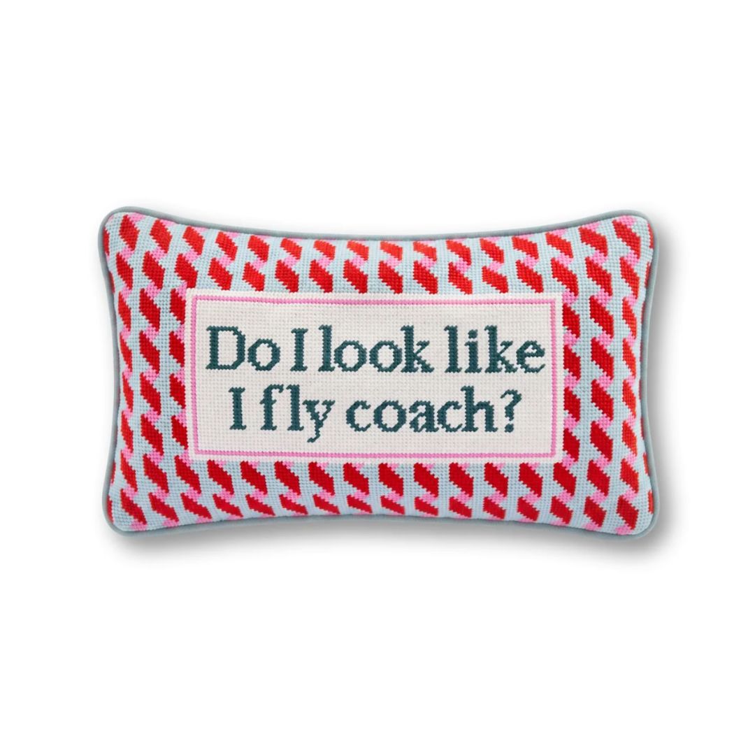 Do I Look Like I Fly Coach Needlepoint Pillow, the best customized gift and gifts for her and for him from Inna Carton online shop Dubai, UAE!
 