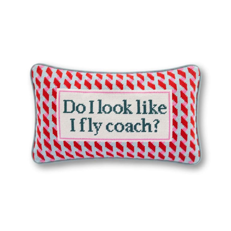 Do I Look Like I Fly Coach Needlepoint Pillow, the best customized gift and gifts for her and for him from Inna Carton online shop Dubai, UAE!
 
