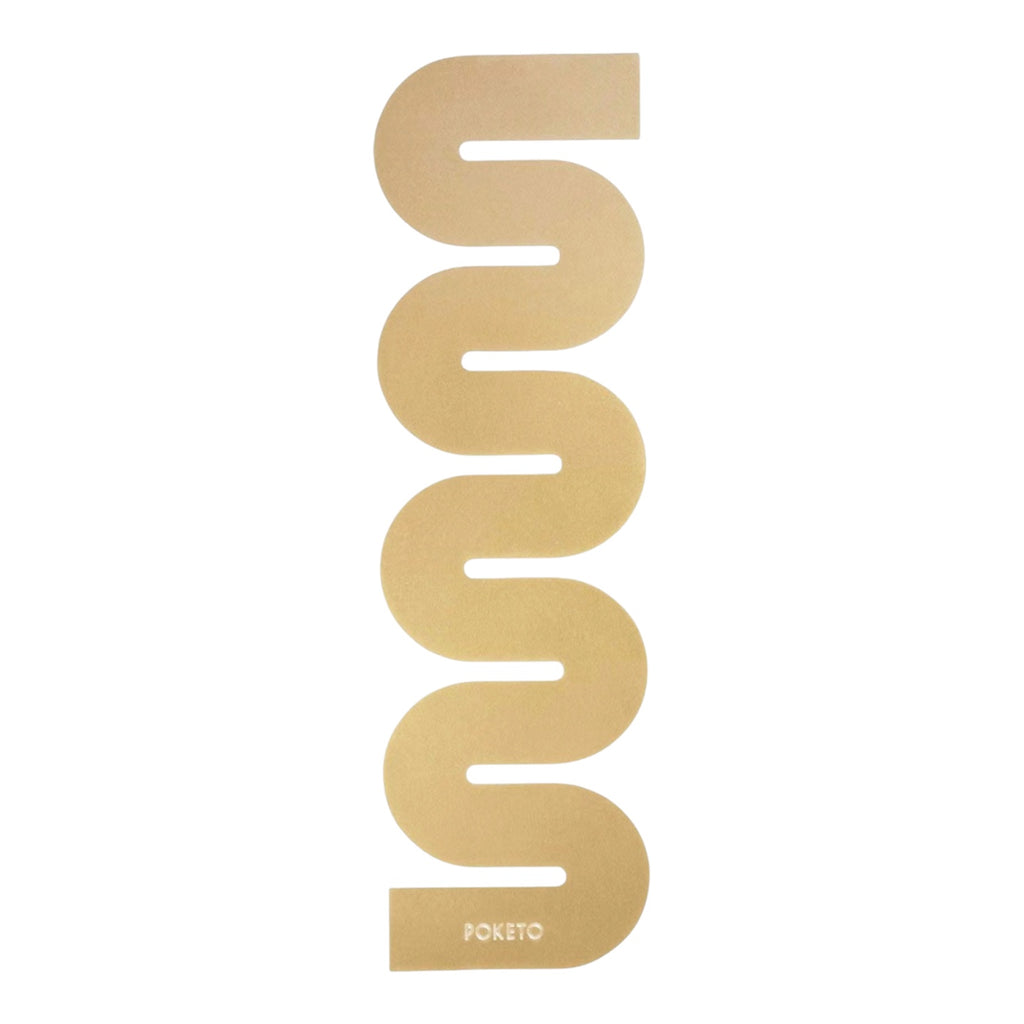 Wiggly Brass Bookmark