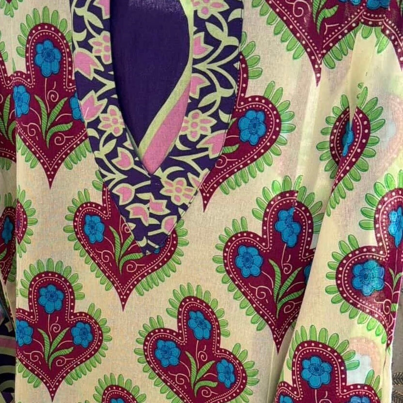 Green Tribe Linen Kaftan