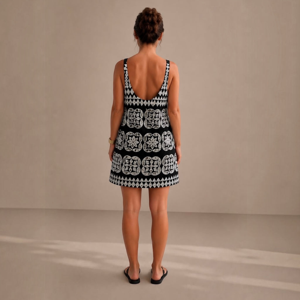 The Mosaic Dress | Black