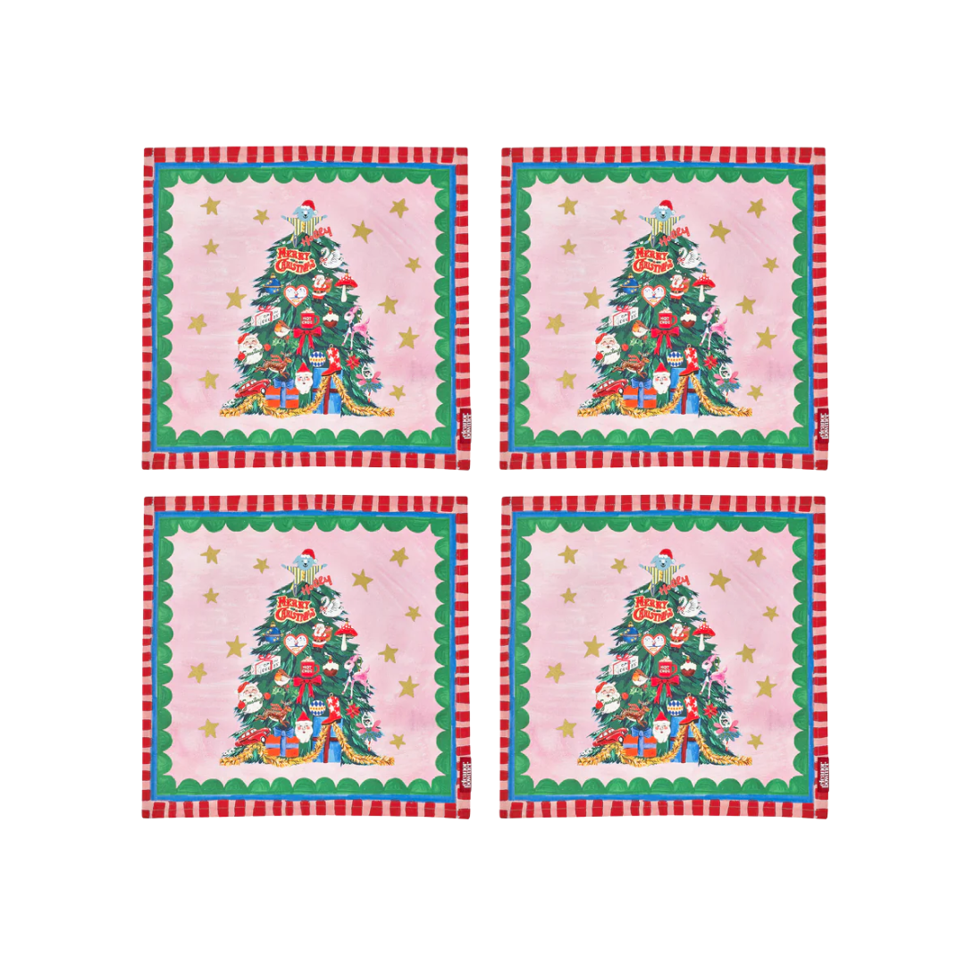 Christmas Festive Tree Napkins, the best customized gift and gifts for her and for him from Inna Carton online shop Dubai, UAE!