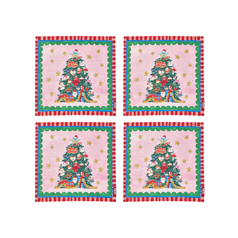Christmas Festive Tree Napkins, the best customized gift and gifts for her and for him from Inna Carton online shop Dubai, UAE!