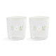 Flora Glass Set of 2 White, the best customized gift and gifts for her and for him from Inna Carton online shop Dubai, UAE!