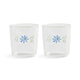 Flora Glass Set Blue, the best customized gift and gifts for her and for him from Inna Carton online shop Dubai, UAE!