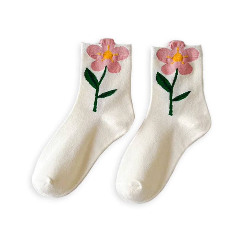 Flower Power cotton Socks, shop the best Christmas gift gifts for her for him from Inna carton online store dubai, UAE!