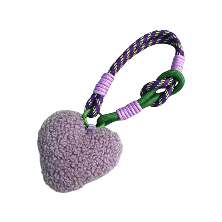 Fluffly heart charm Purple, the best customize gift and gifts for her and for him from Inna Carton online shop Dubai, UAE!