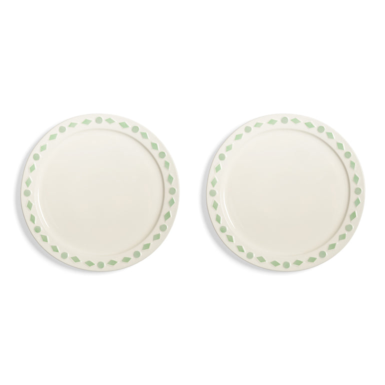 Folk Plate Mint Set of 2 Large, the best customized gift and gifts for her and for him from Inna Carton online shop Dubai, UAE!