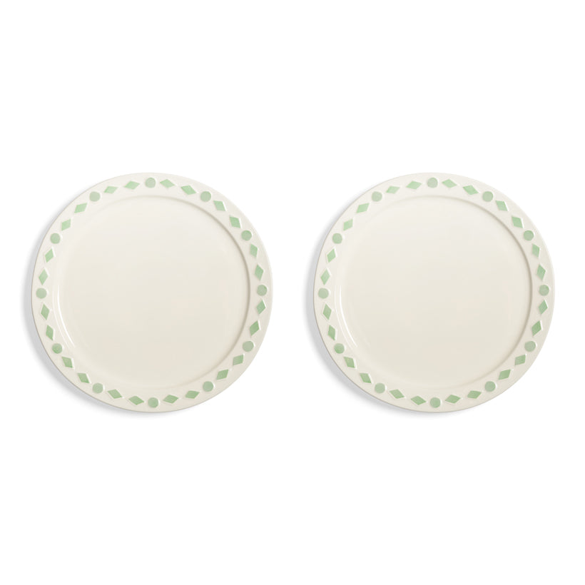 Folk Plate Mint Set of 2 Large, the best customized gift and gifts for her and for him from Inna Carton online shop Dubai, UAE!