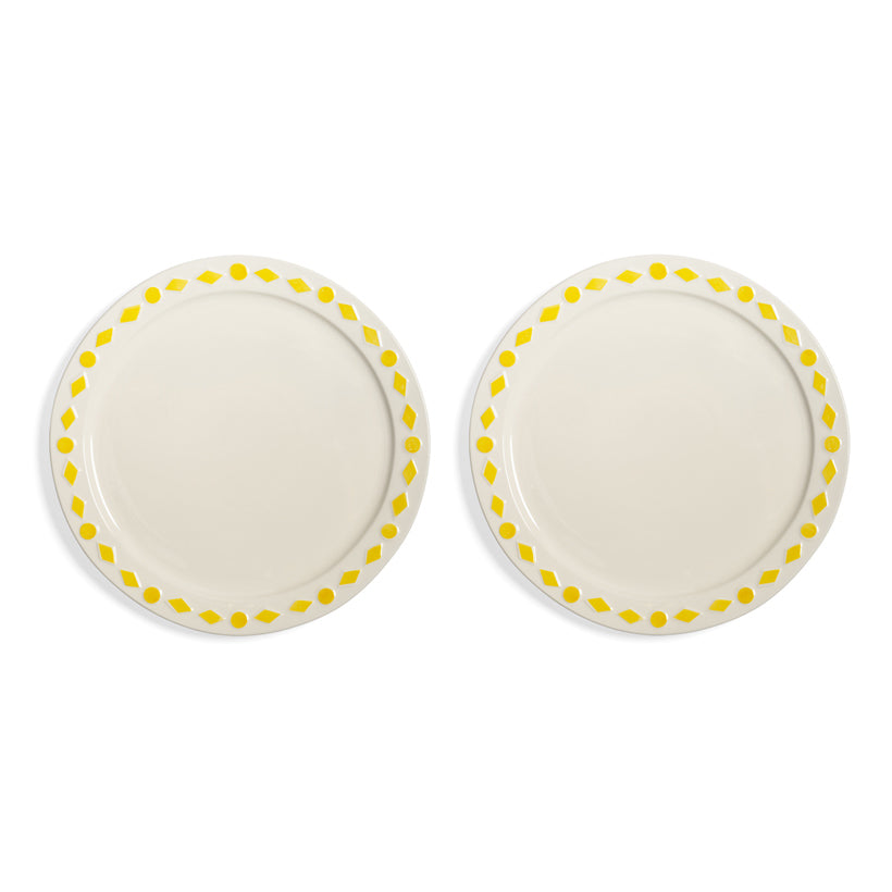 Folk Plate Yellow Set of 2 Large, the best customized gift and gifts for her and for him from Inna Carton online shop Dubai, UAE!