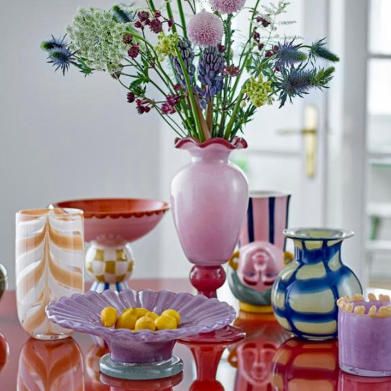Frills Tall Glass Vase, the best customized gift and gifts for her and for him from Inna Carton online shop Dubai, UAE!
