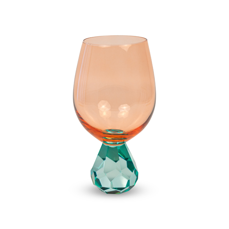 Gem Glass Peach & Blue, the best customized gift and gifts for her and for him from Inna Carton online shop Dubai, UAE!
