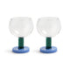 Glass Cantine Set of 2 | Blue