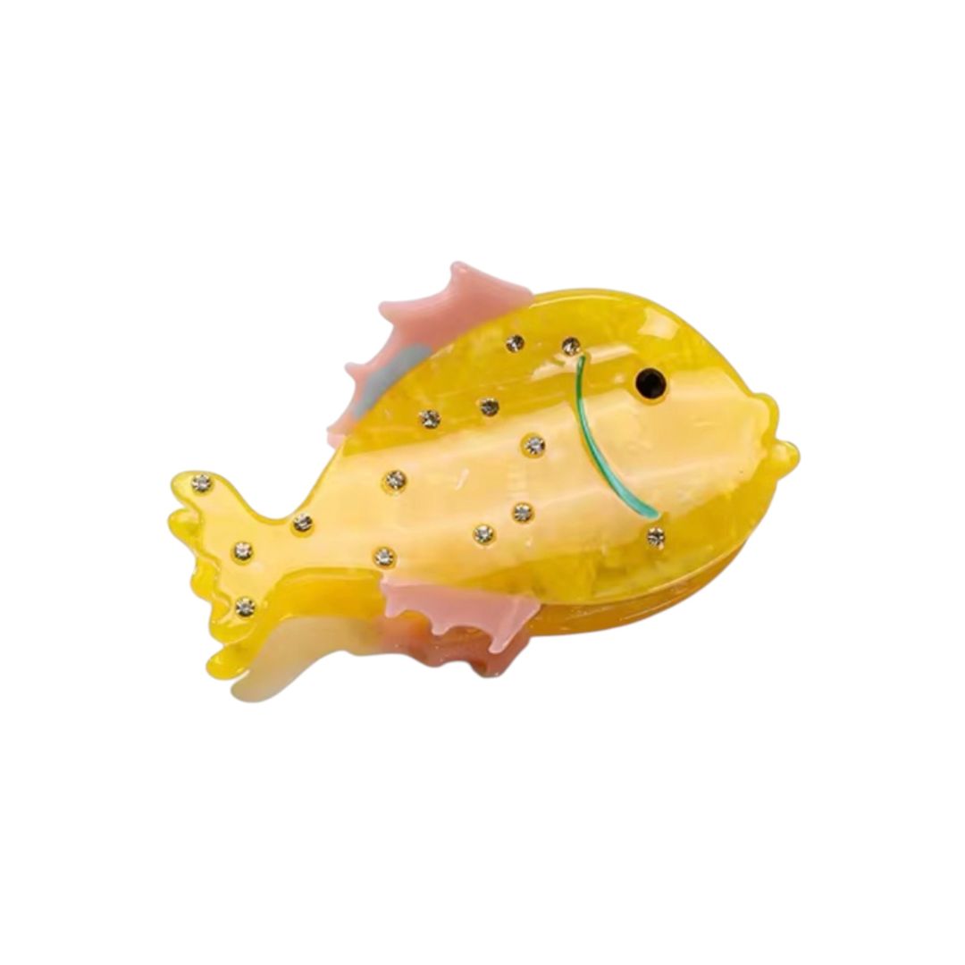 Gold Fish Hair Clip, the best customized gift and gifts for her and for him from Inna Carton online shop Dubai, UAE!
