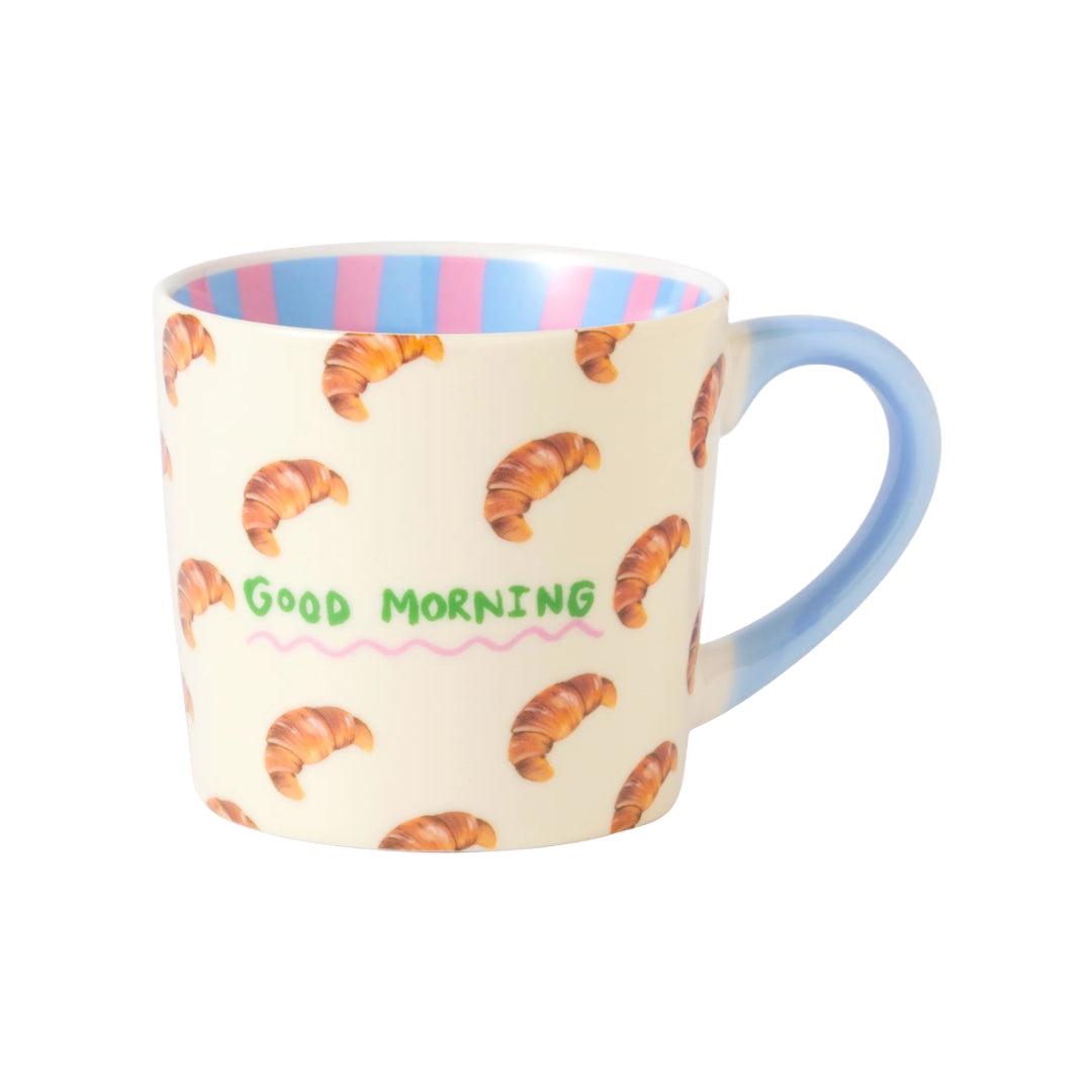 Good Morning Croissant Porcelain Mug, the best customized gift and gifts for her and for him from Inna Carton online shop Dubai, UAE!
