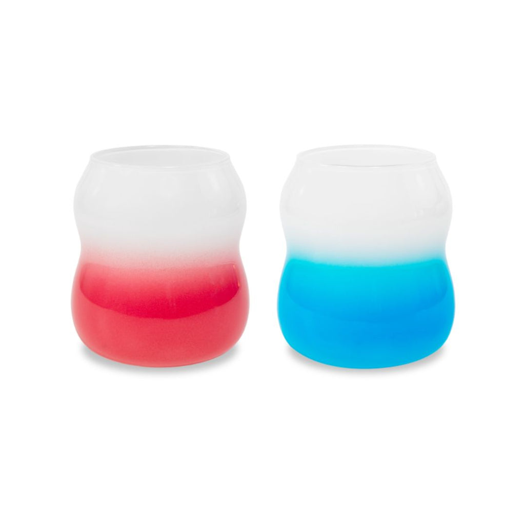 Gradient Glass Tumblers Set Rose & Blue, the best customized gift and gifts for her and for him from Inna Carton online shop Dubai, UAE!
