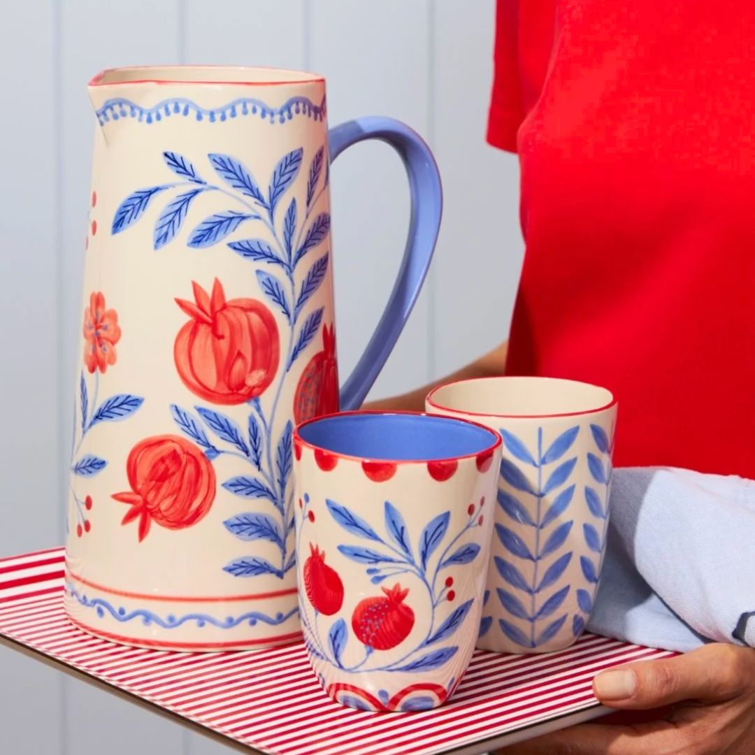 GRANADA Ceramic Pomegranate JUG/Vase, the best customized gift and gifts for her and for him from Inna Carton online shop Dubai, UAE!
