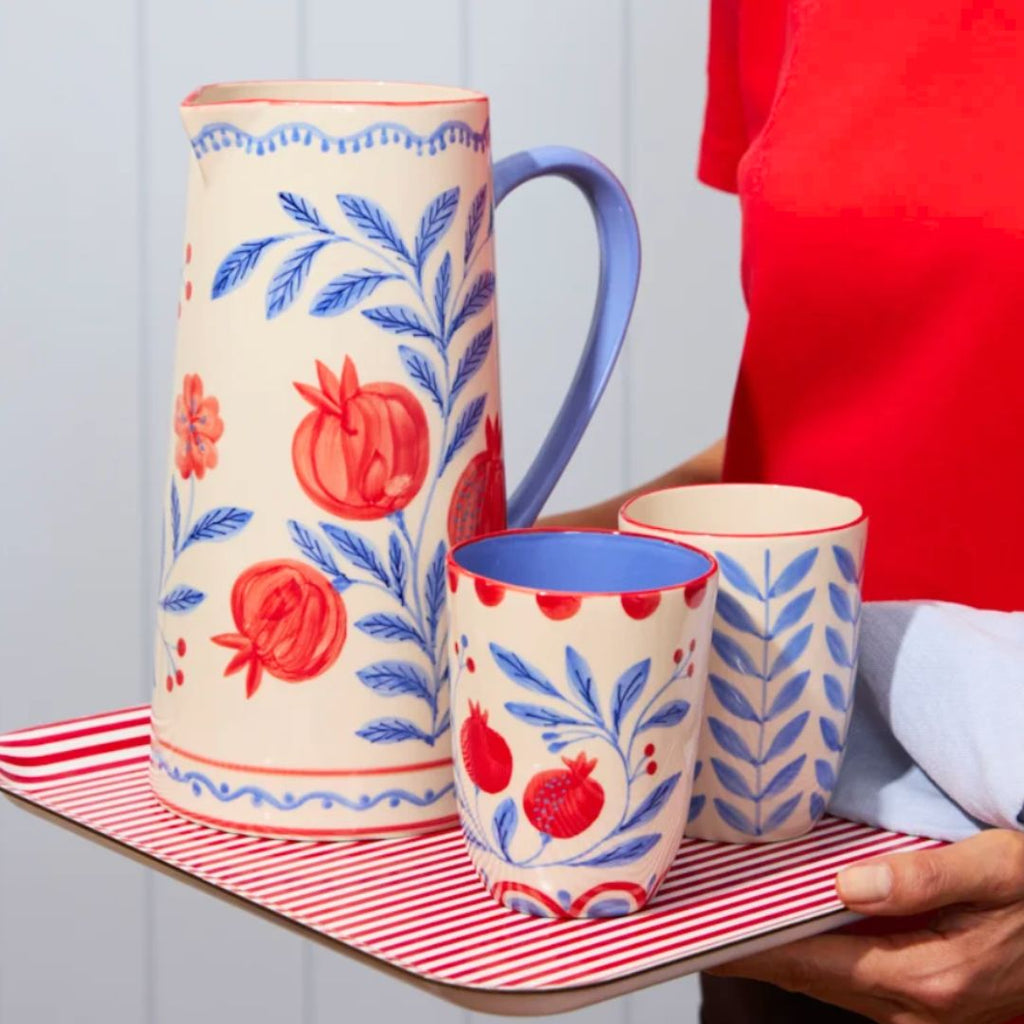 GRANADA Ceramic Pomegranates Cup Set, the best customized gift and gifts for her and for him from Inna Carton online shop Dubai, UAE!
