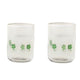 Green Clover Glass Tumblers, the best ramadan customize gift and gifts for her and for him from Inna Carton online shop Dubai, UAE!