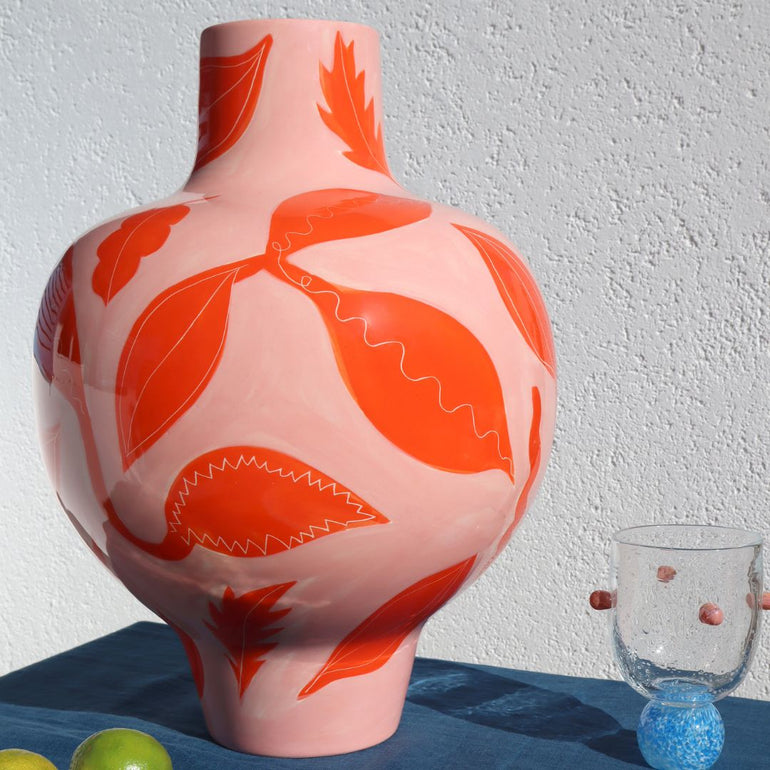 High Tide Ceramic Vase Pink & Red, the best customized gift and gifts for her and for him from Inna Carton online shop Dubai, UAE!
