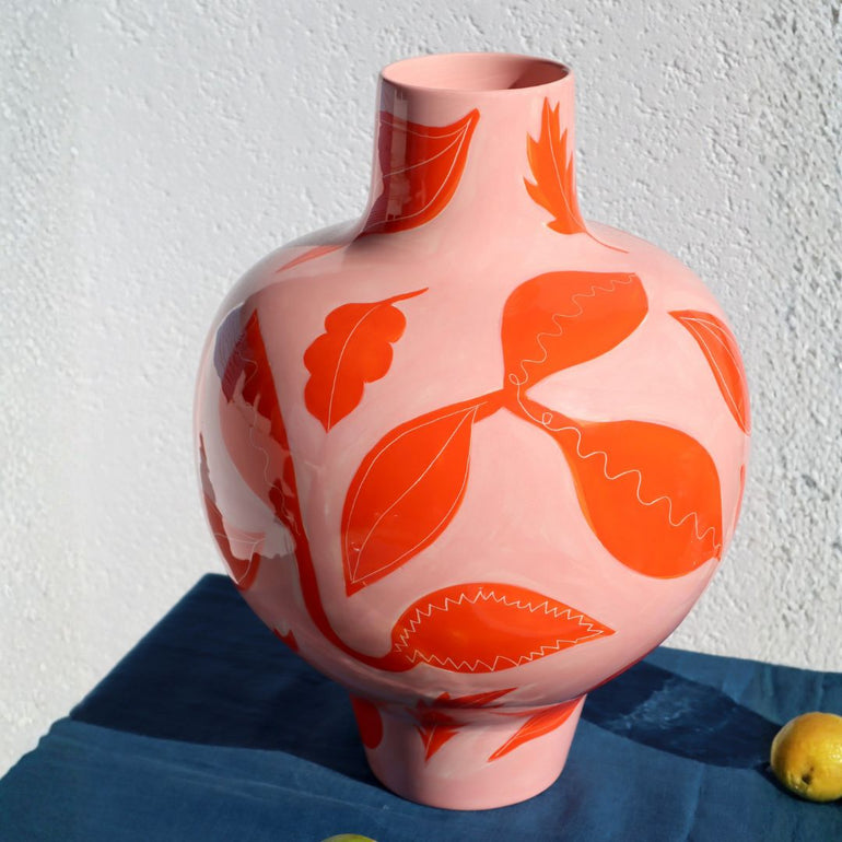 High Tide Ceramic Vase Pink & Red, the best customized gift and gifts for her and for him from Inna Carton online shop Dubai, UAE!
