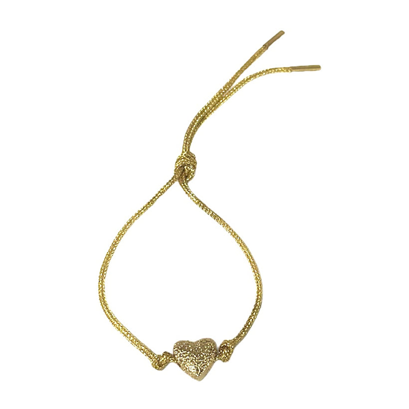 Adjustable gold plated heart charm bracelet, shop the best Ramadan gift gifts for her for him from Inna carton online store dubai, UAE!