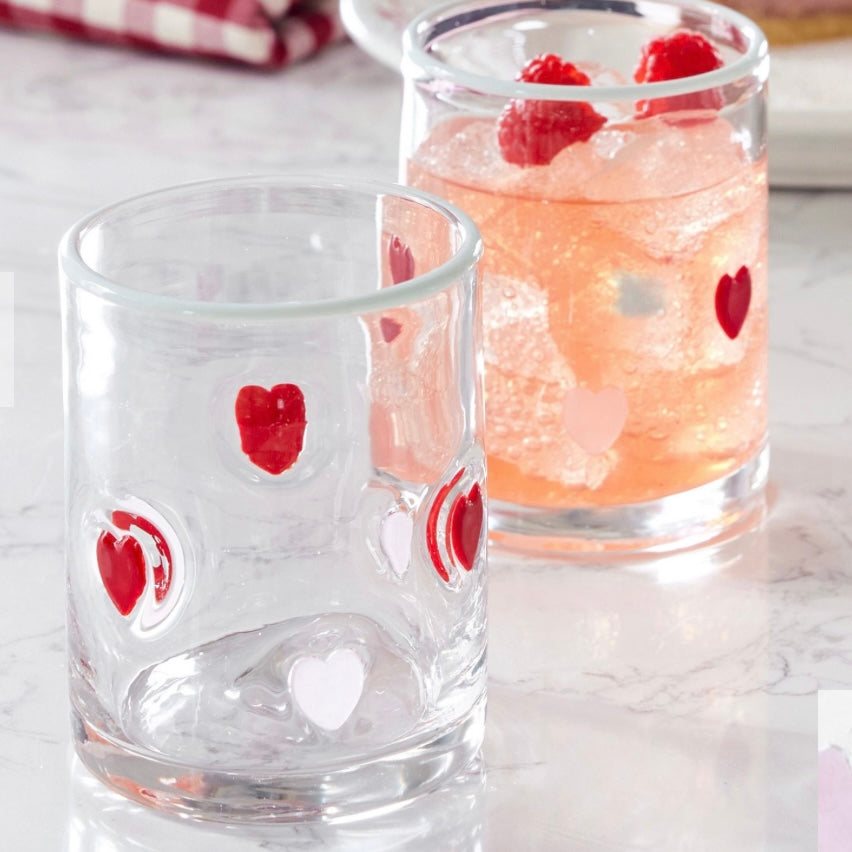 Heart Glass Tumbler, the best ramadan customize gift and gifts for her and for him from Inna Carton online shop Dubai, UAE!
