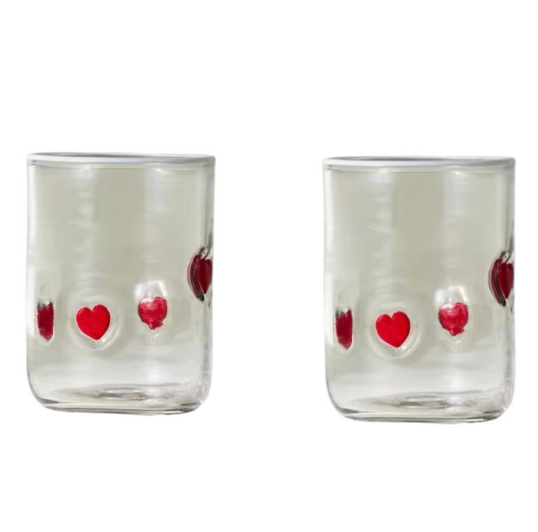 Heart Glass Tumbler, the best ramadan customize gift and gifts for her and for him from Inna Carton online shop Dubai, UAE!