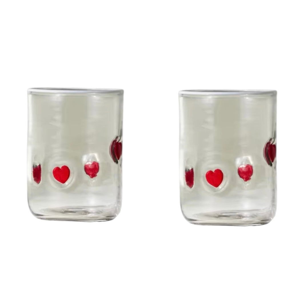 Heart Glass Tumbler, the best ramadan customize gift and gifts for her and for him from Inna Carton online shop Dubai, UAE!