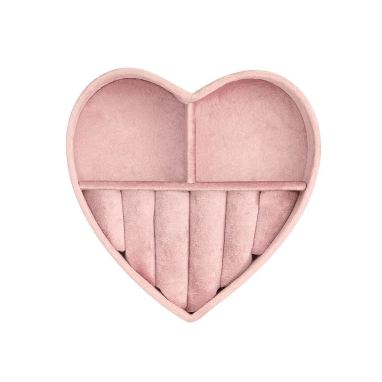 Heart Velvet Jewelry Box | Pink, the best customized gift and gifts for her and for him from Inna Carton online shop Dubai, UAE!
