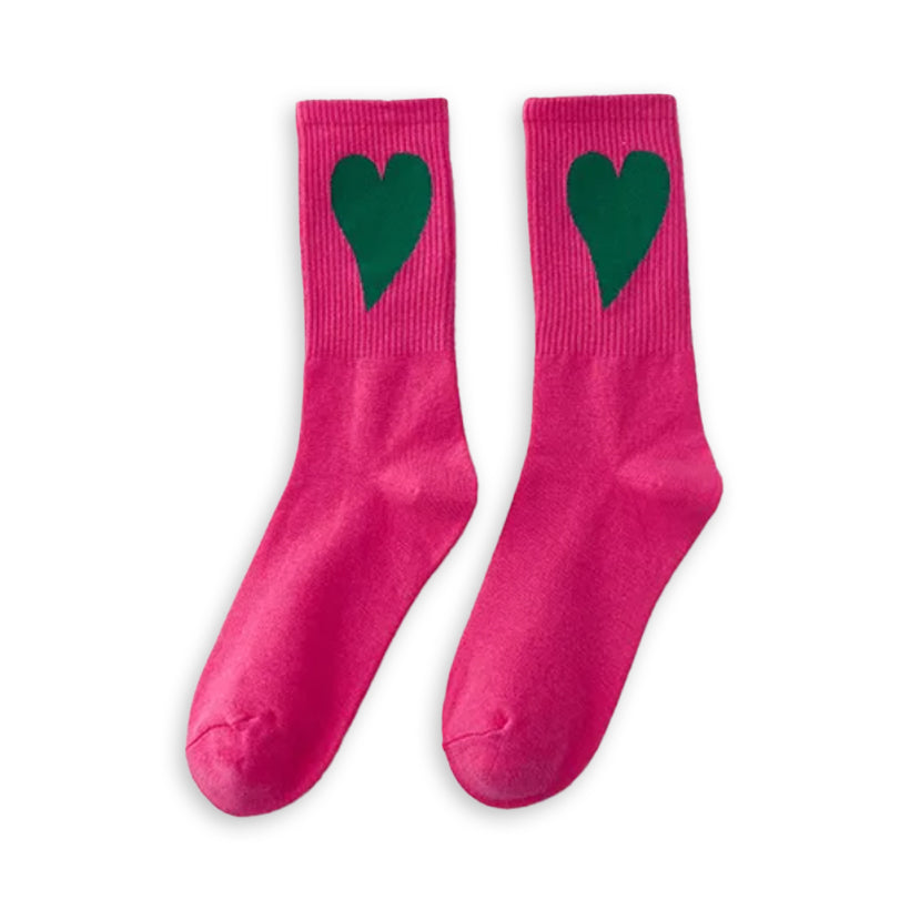Heart Socks | Pink, shop the best Christmas gift gifts for her for him from Inna carton online store dubai, UAE!