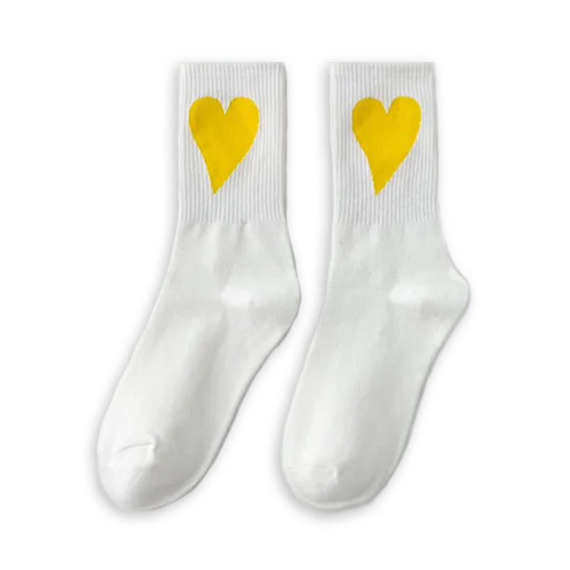 Heart Socks | White, shop the best Christmas gift gifts for her for him from Inna carton online store dubai, UAE!