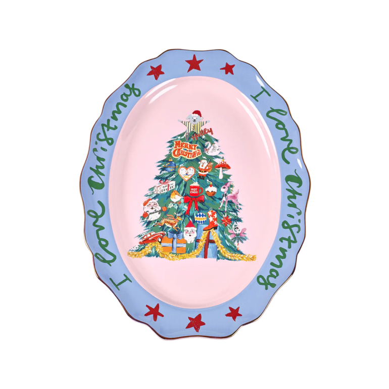 "I Love Christmas" Platter, the best customized gift and gifts for her and for him from Inna Carton online shop Dubai, UAE!
