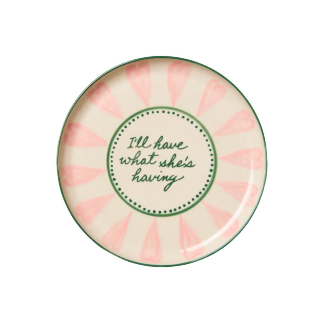 I'll Have What She's Having Ceramic Plate, the best customized gift and gifts for her and for him from Inna Carton online shop Dubai, UAE!
