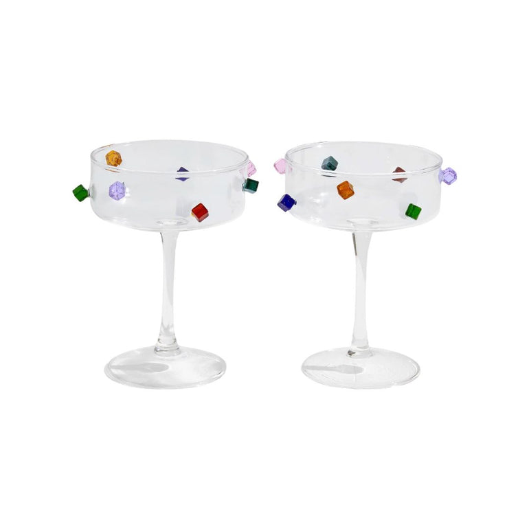 Jewel Glass Coupes Set, the best customized gift and gifts for her and for him from Inna Carton online shop Dubai, UAE!
