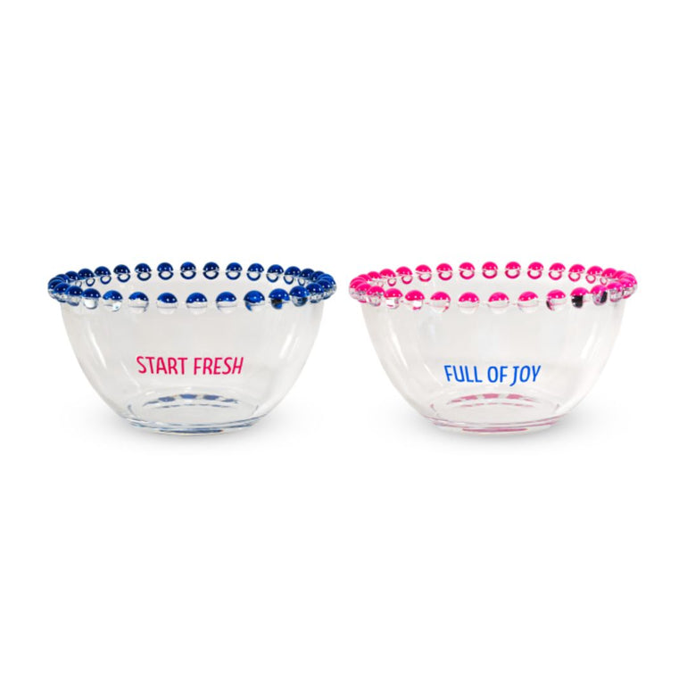 Joy & Fresh Glass Bowl Set, the best customized gift and gifts for her and for him from Inna Carton online shop Dubai, UAE!
