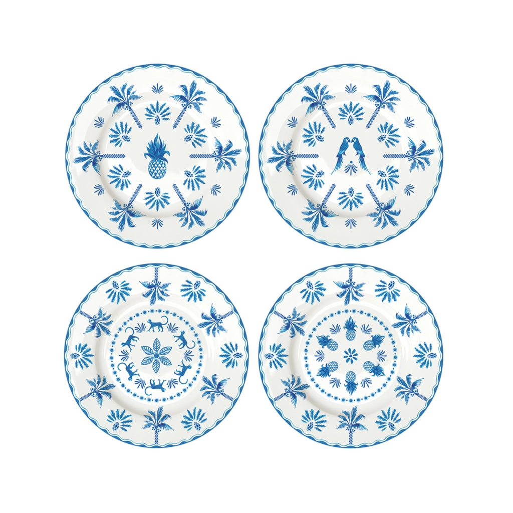 Jungle Porcelain Dessert Plates Set Blue, the best customized gift and gifts for her and for him from Inna Carton online shop Dubai, UAE!
