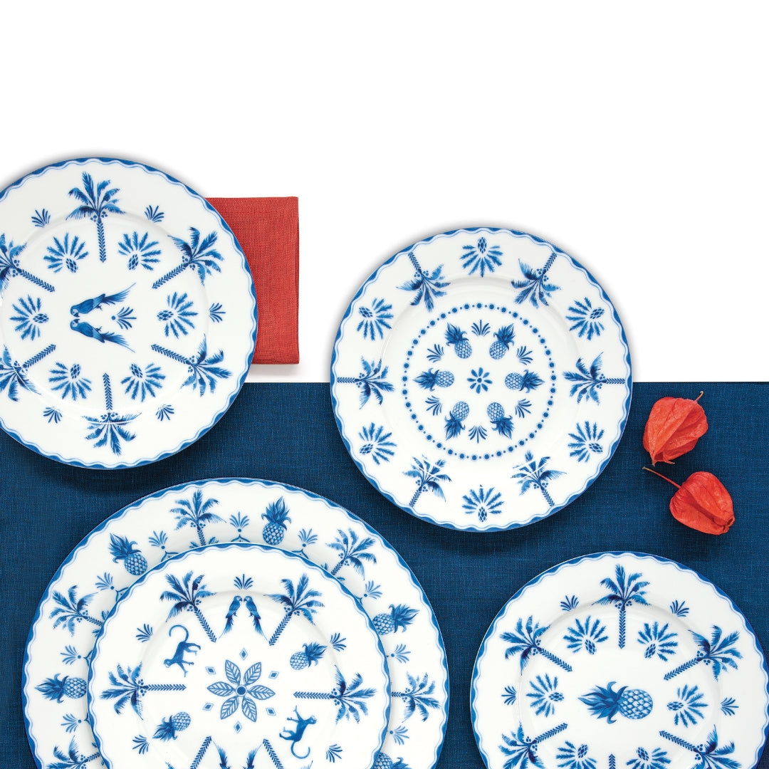 Jungle Porcelain Dinner Plates Set Blue, the best customized gift and gifts for her and for him from Inna Carton online shop Dubai, UAE!
