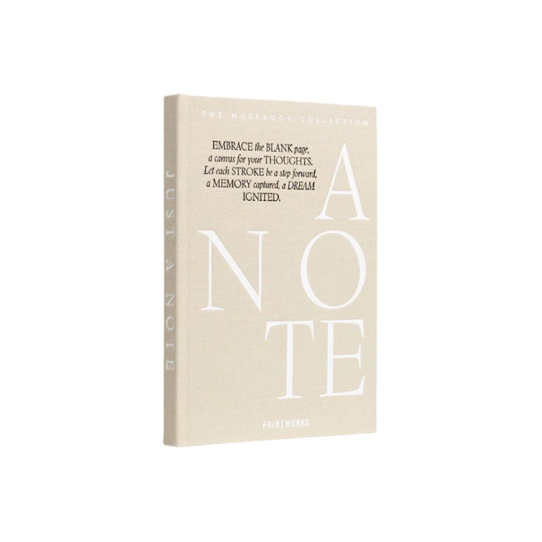 Just A Note Notebook Beige, the best customized gift and gifts for her and for him from Inna Carton online shop Dubai, UAE!
