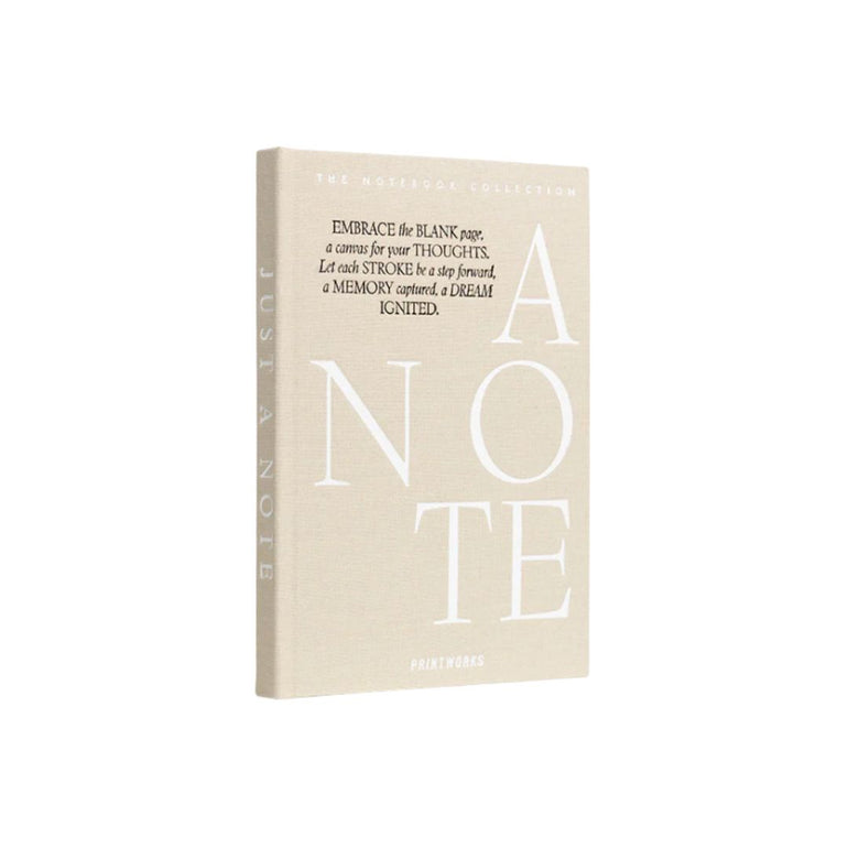Just A Note Notebook Beige, the best customized gift and gifts for her and for him from Inna Carton online shop Dubai, UAE!
